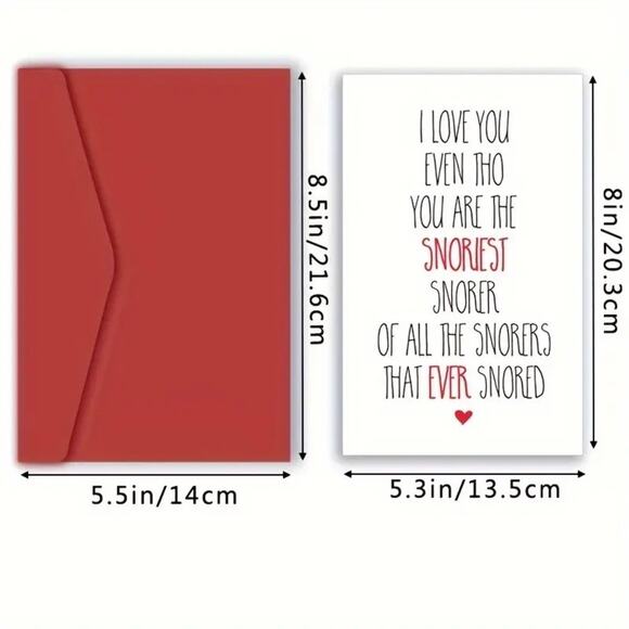 Valentine's Day or Anniversary Funny Card - 8" x 5" - Picture 6 of 6